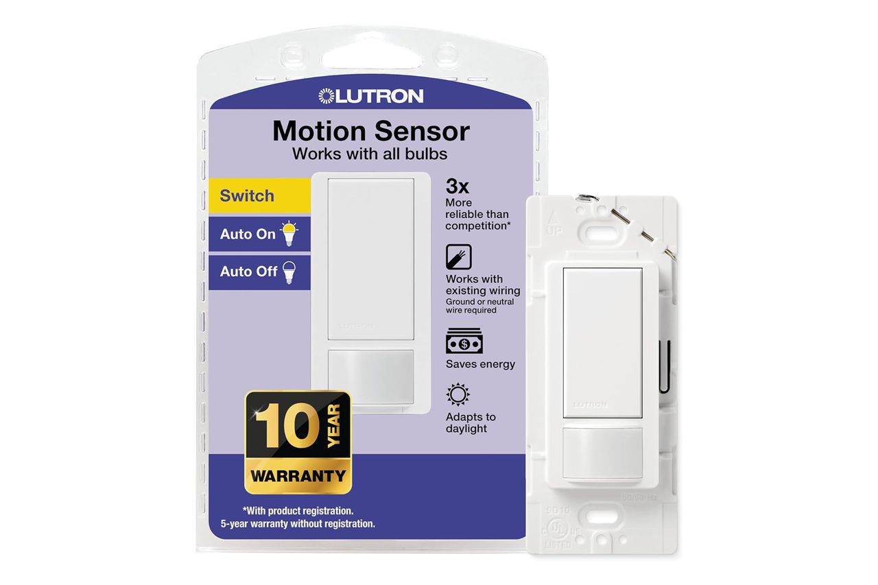 Amazon Lutron Motion Sensor Light Switch Credit: Amazon
