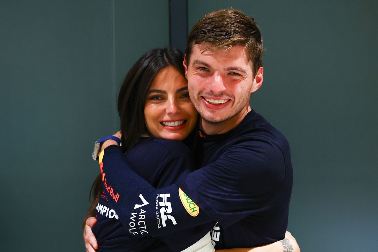 Max Verstappen and his longtime girlfriend, Kelly Piquet.Credit: Mark Thompson/Getty