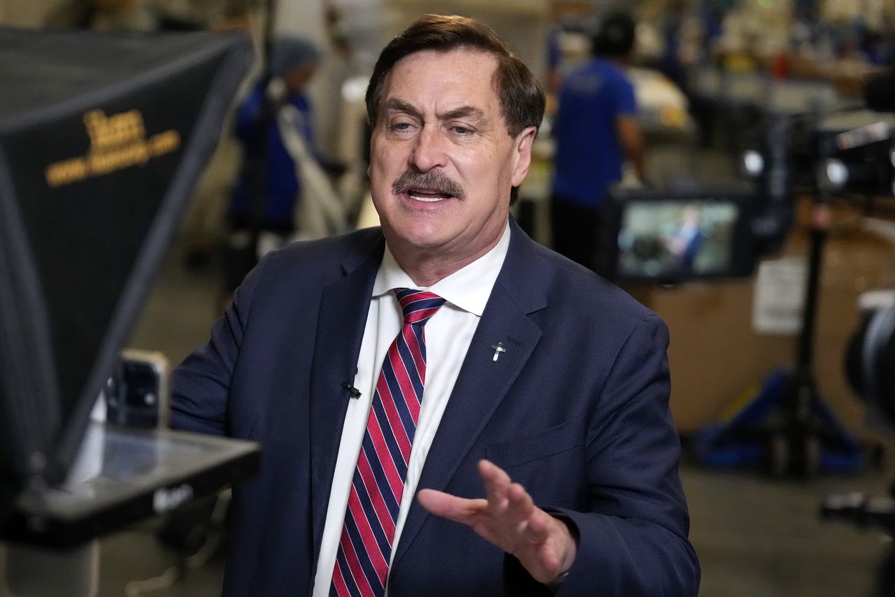 Mike Lindell announces his bid for governor of Minnesota on Dec. 11, 2025Credit: Anthony Souffle/The Minnesota Star Tribune via Getty