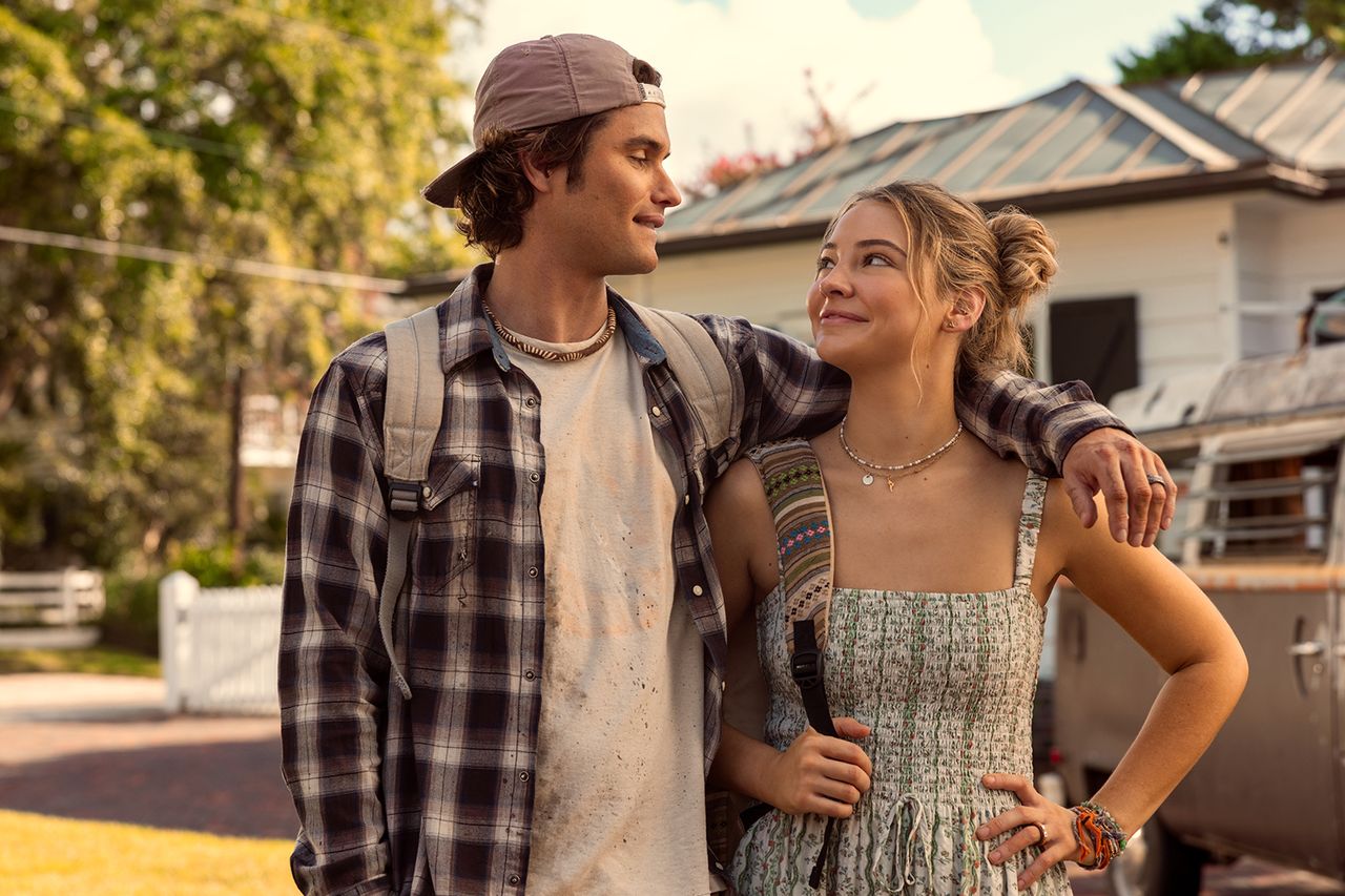 Chase Stokes as John B and Madelyn Cline as Sarah Cameron in ‘Outer Banks’ season 5Credit: Jackson Lee Davis/Netflix