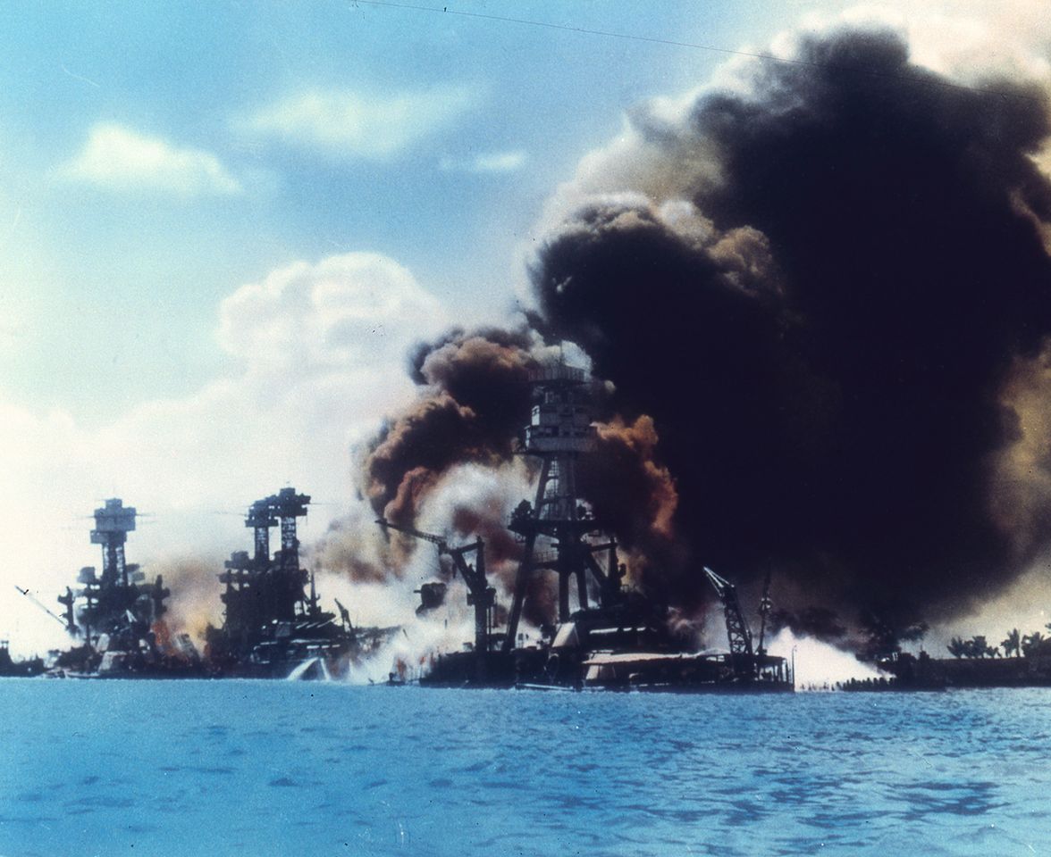 Attack on Pearl Harbor in 1941Credit: US Navy/Interim Archives/Getty