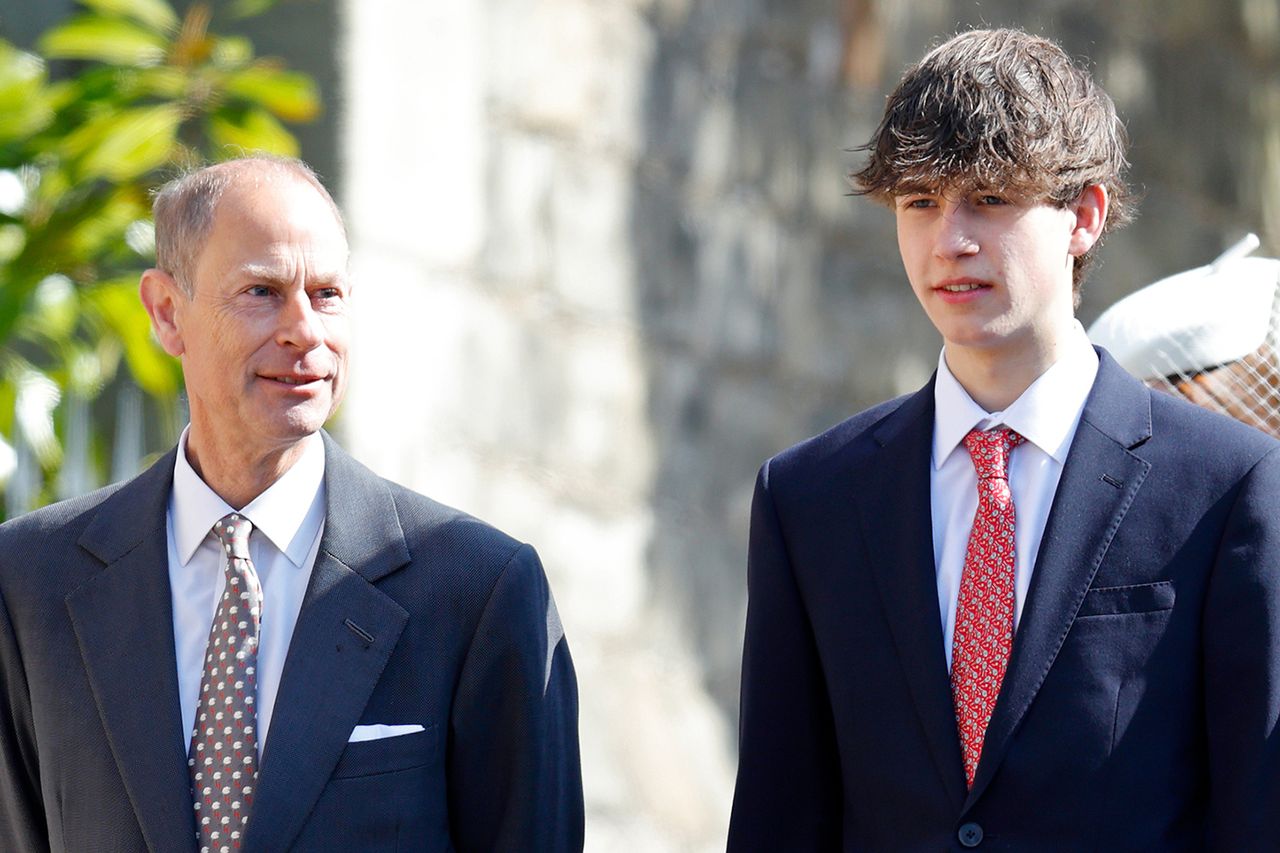 Prince Edward and James, Earl of Wessex, attend the traditional Easter Sunday Mattins Service at St George’s Chapel, Windsor Castle, on April 20, 2025Credit: Max Mumby/Indigo/Getty