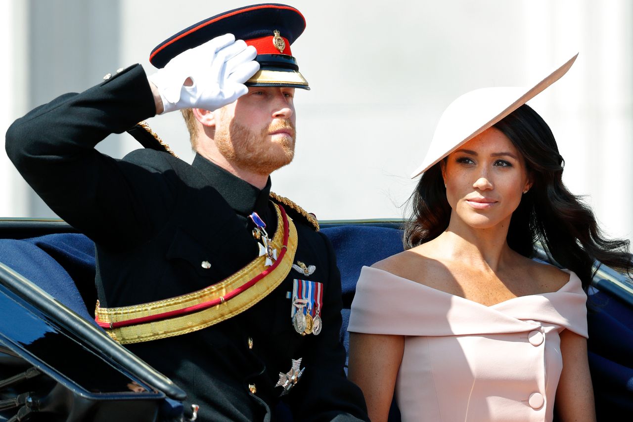 Prince Harry and Meghan Markle at Trooping the Colour on June 9, 2018 in LondonCredit: Max Mumby/Indigo/Getty