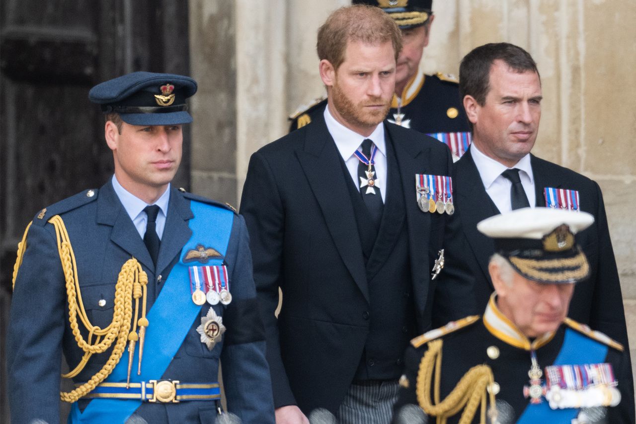 Prince William, Prince Harry and King Charles on Sept. 8, 2022 in LondonCredit: Samir Hussein/WireImage