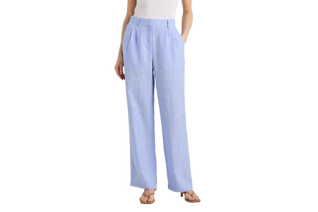 Quince 100% European Linen Pleated Trouser Credit: Quince