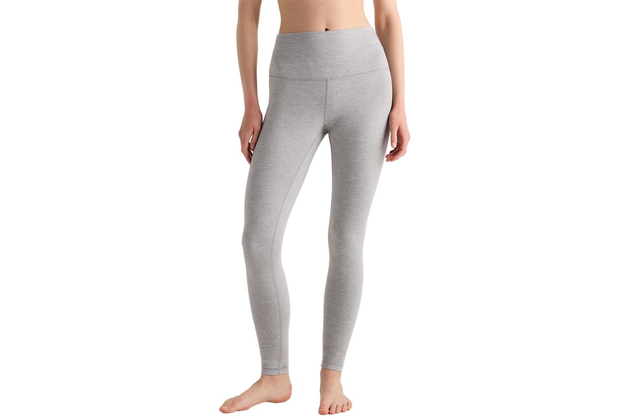 Ultra-Soft High-Rise Legging Heather Silver Filigree Credit: Quince