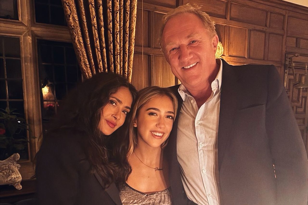 Salma Hayek and François-Henri Pinault with their daughter ValentinaCredit: Salma Hayek/Instagram