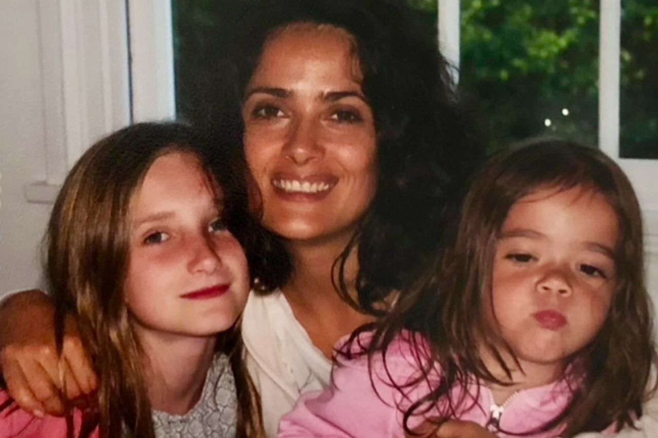 Salma Hayek with her daughter Valentina and stepdaughter MathildeCredit: Salma Hayek/Instagram