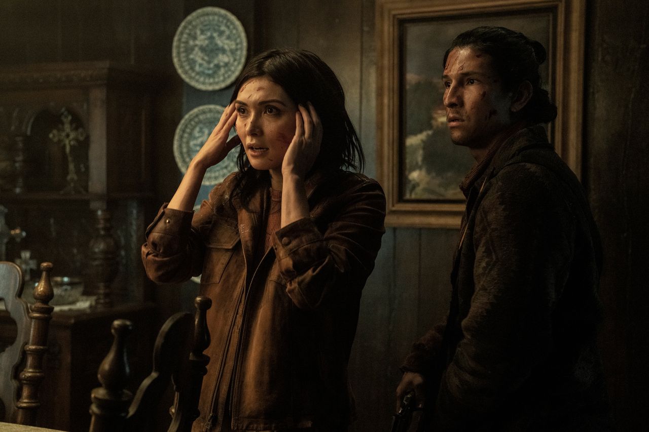 Daniella Pineda as Idalia and Danny Ramirez as Eric in 'Tales of the Walking Dead'. Daniella Pineda as Idalia and Danny Ramirez as Eric in ‘Tales of the Walking Dead’.Credit: Curtis Bonds Baker/AMC