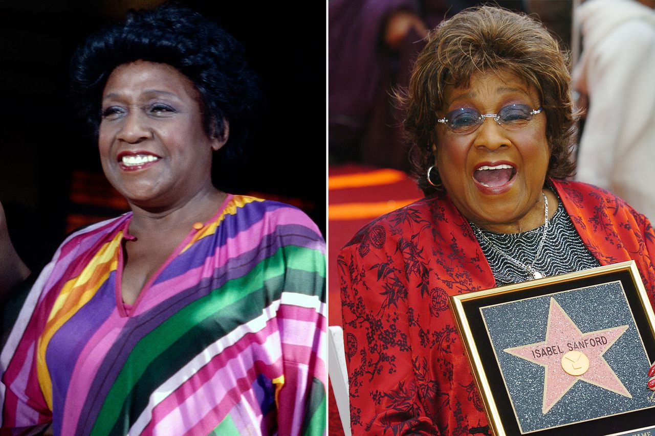 Isabel Sanford in The Jeffersons ; Isabel Sanford is Honored With a Star on the Hollywood Walk of Fame in Hollywood, California. From left: Isabel Sanford as Louise ‘Weezy’ Jefferson on ‘The Jeffersons’; Isabel Sanford is honored with a star on the Hollywood Walk of Fame in Los Angeles on Jan. 15, 2004Credit: CBS via Getty ; Steve Grayson/WireImage