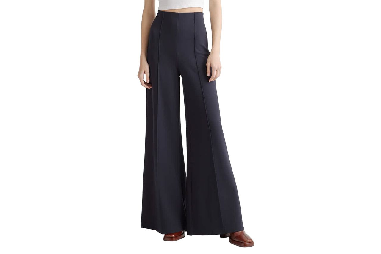 Ultra-Stretch Ponte Super Wide Leg Pants Credit: Quince