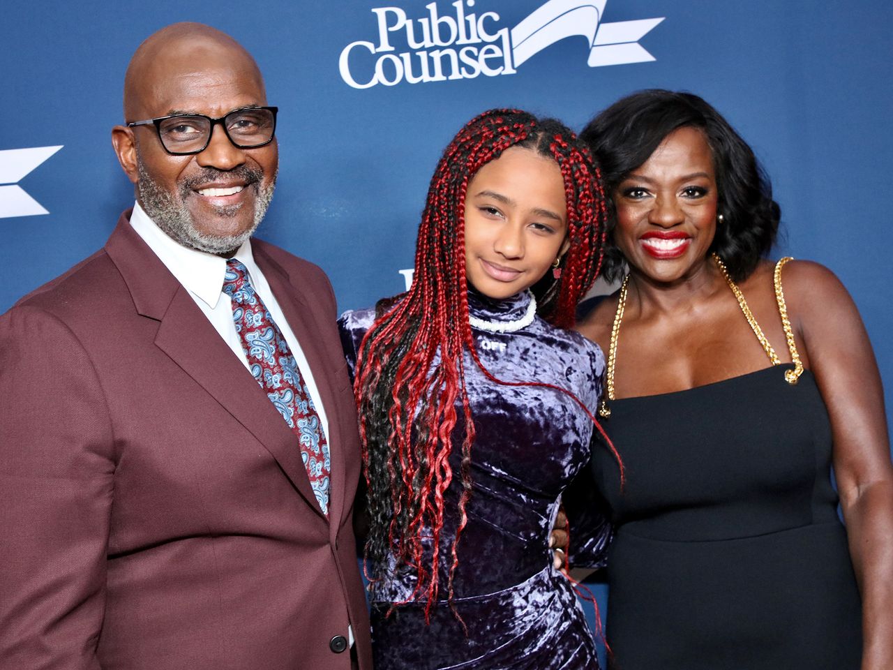 Julius Tennon, Genesis Tennon and Viola DavisCredit: Robin L Marshall/Getty