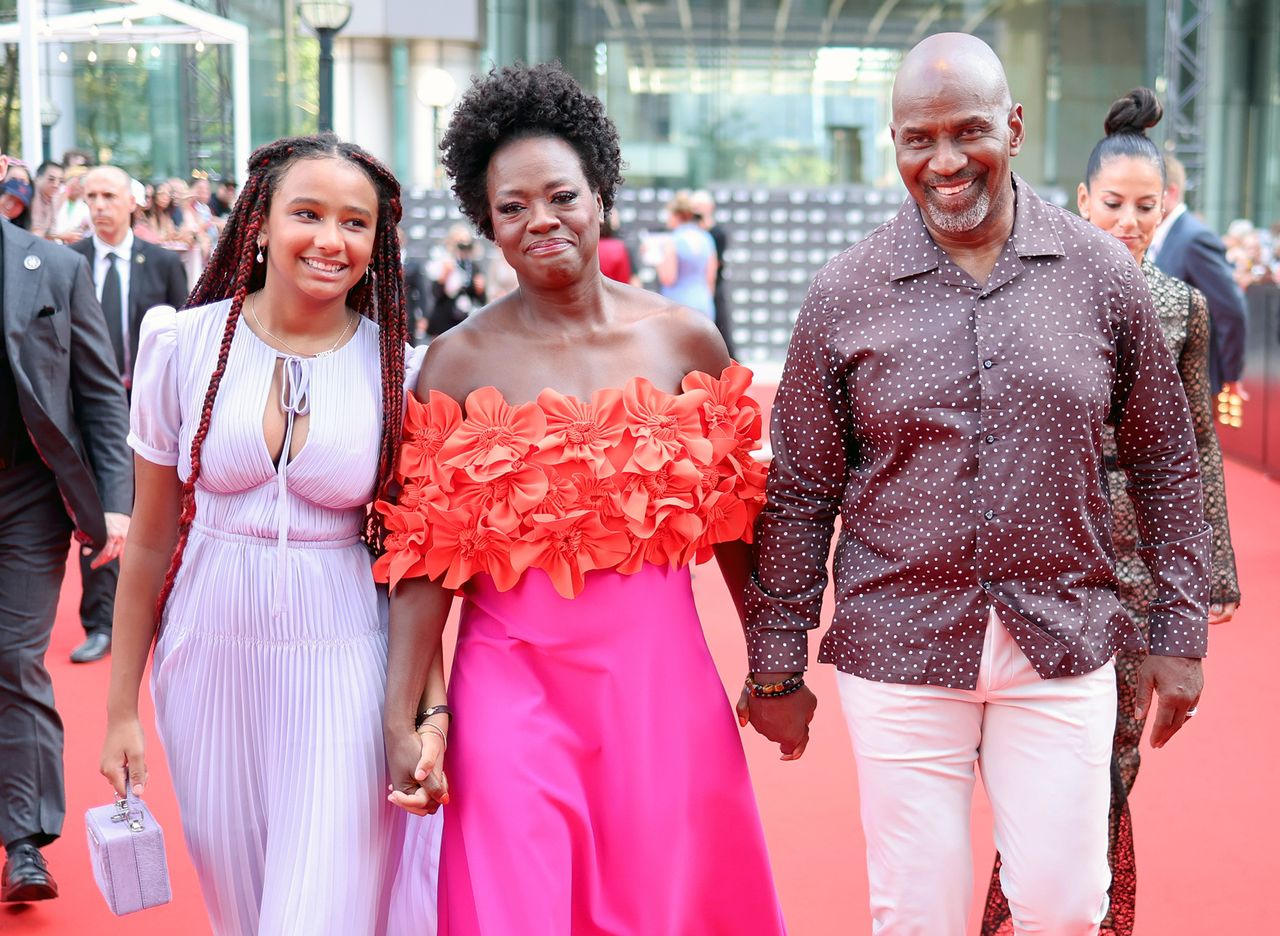 Genesis Tennon, Viola Davis and Julius TennonCredit: Matt Winkelmeyer/Getty