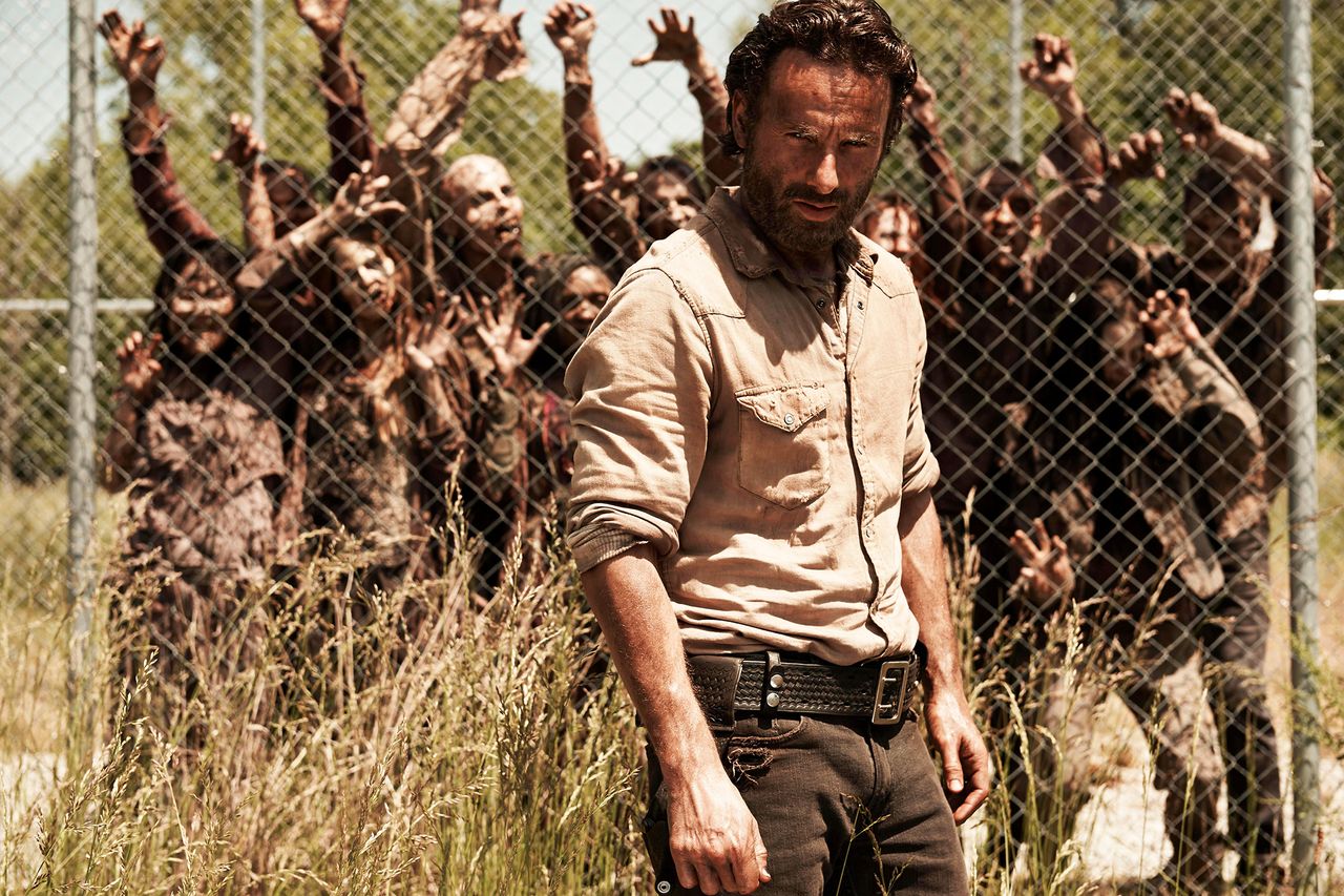 Andrew Lincoln as Rick Grimes in 'The Walking Dead'. Andrew Lincoln as Rick Grimes in ‘The Walking Dead’.Credit: Frank Ockenfels 3/AMCPictureLux / The Hollywood Archive / Alamy