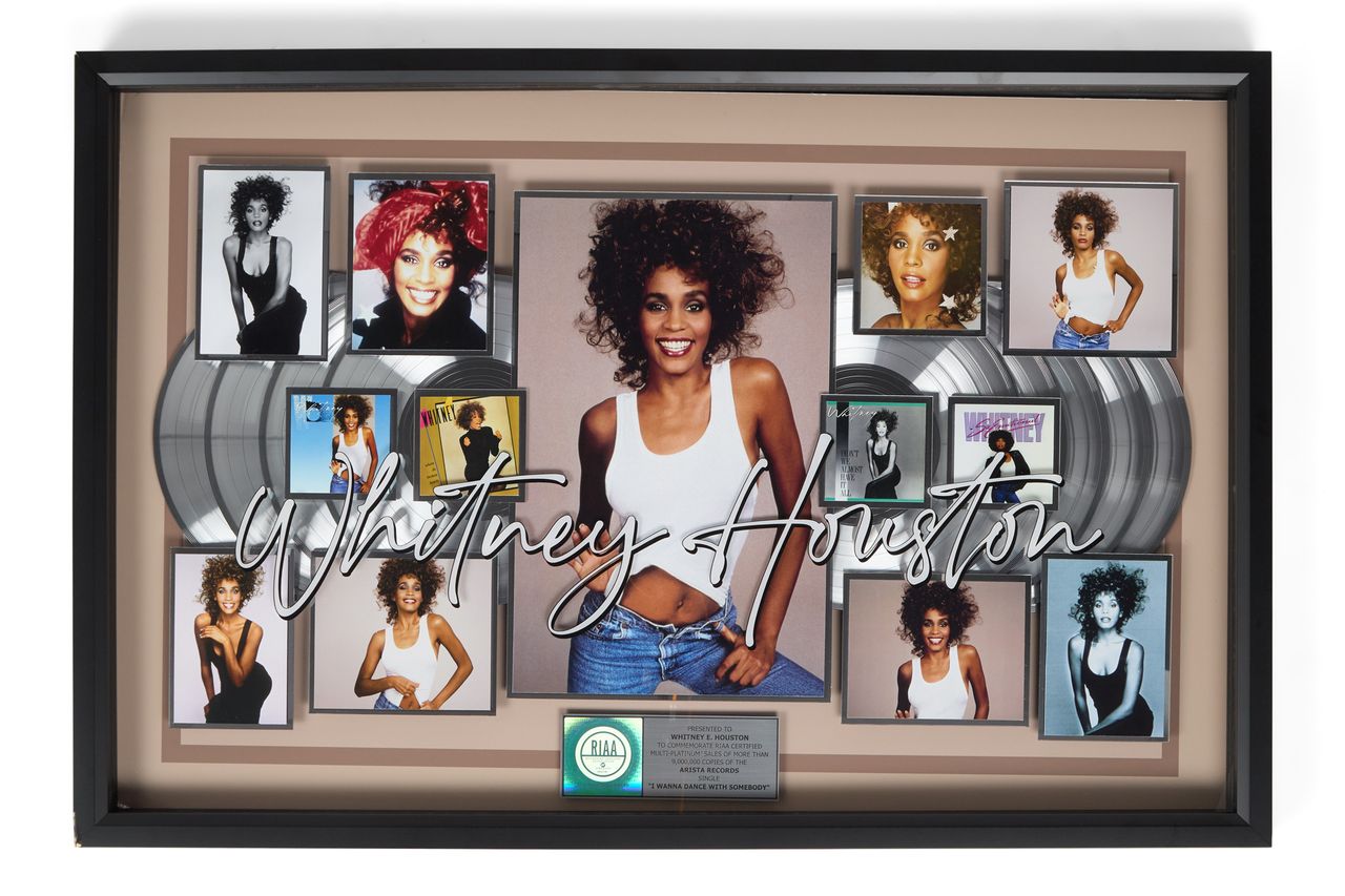 RIAA-Certified “9x Platinum” Sales Award for “I Wanna Dance with Somebody”Credit: Courtesy of The Estate of Whitney E. Houston/Julien’s Auctions