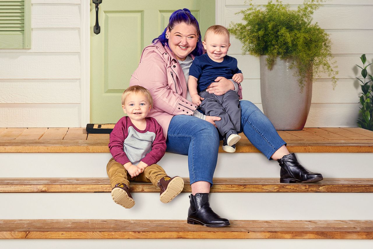 Amy Slaton and her sons Gage and Glenn.Credit: TLC