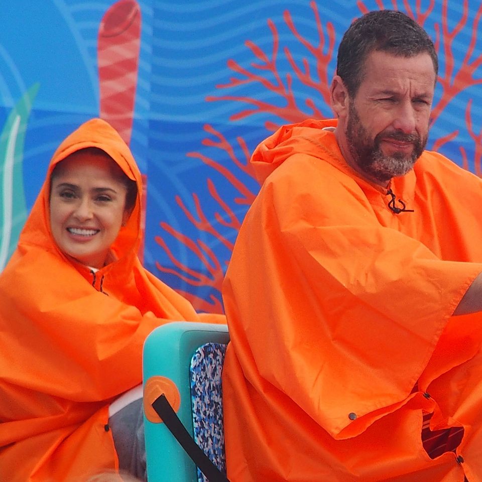Adam Sandler and Salma HayekCredit: Bobby Bank/GC Images