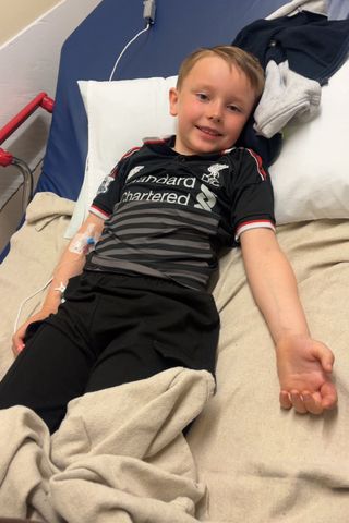 Kenzie Macrae in the hospitalCredit: Kennedy News and Media