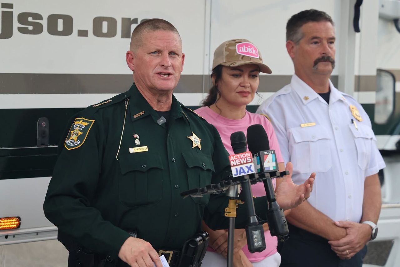 Press conference for Benjamin AdcockCredit: St. Johns County Sheriff's Office/Facebook