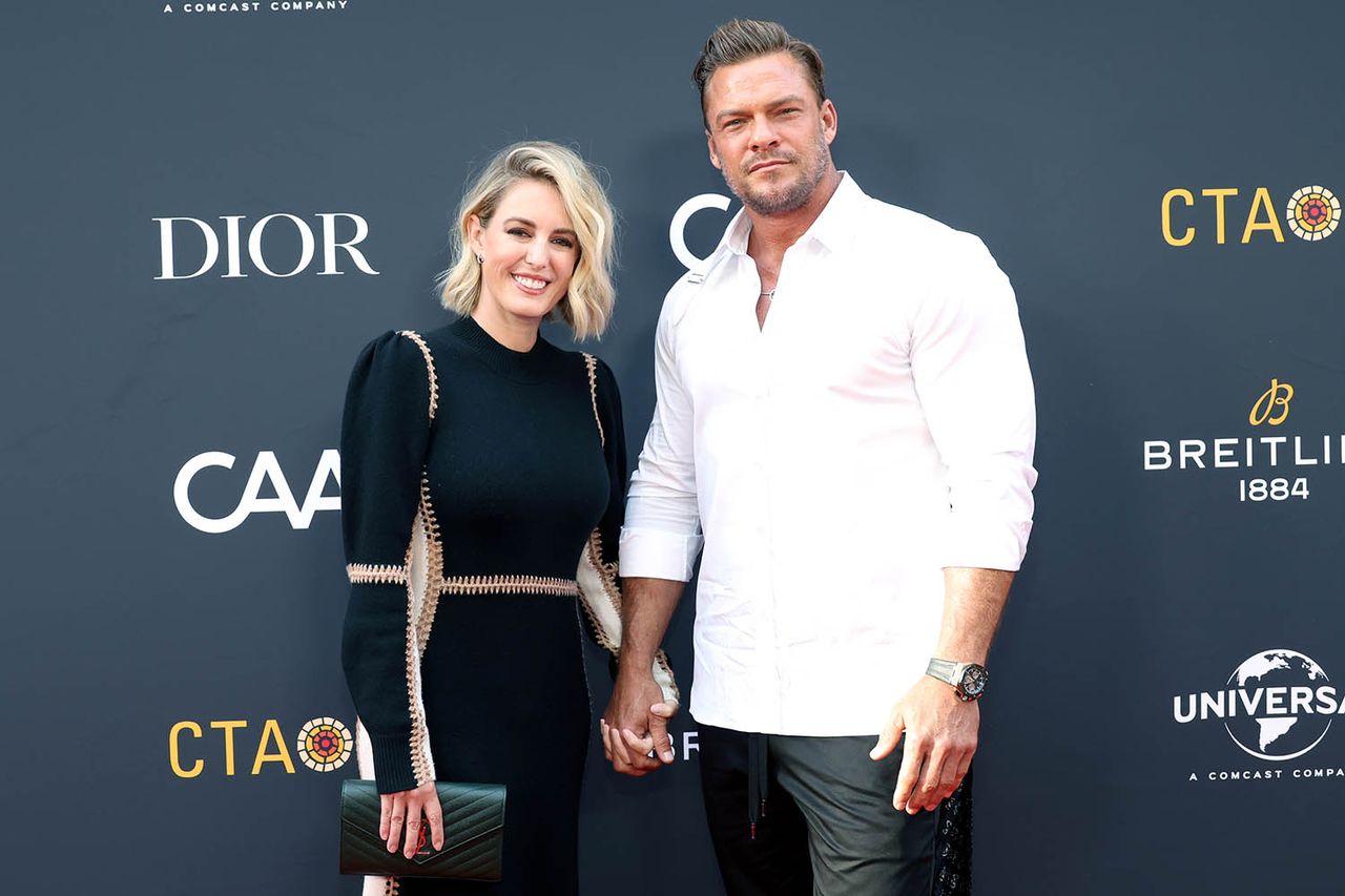 Catherine and Alan Ritchson in 2023Credit: Monica Schipper/Getty