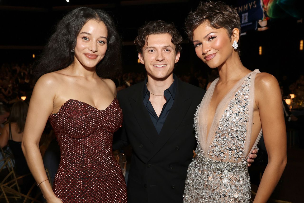Chase Infiniti, Tom Holland and Zendaya attend the 78th Primetime Emmy Awards held at the Chase Infiniti, Tom Holland and ZendayaCredit: Todd Williamson/NBC via Getty