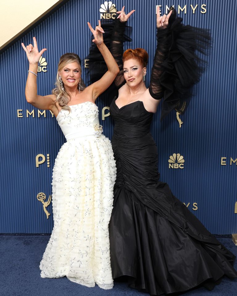 Elaine Hendrix posing on the red carpet at the 78th Emmy Awards Elaine Hendrix and Lisa Ann Walter at the 78th Primetime Emmy Awards in Los Angeles on Sept. 14, 2026Credit: Jesse Grant/NBC via Getty
