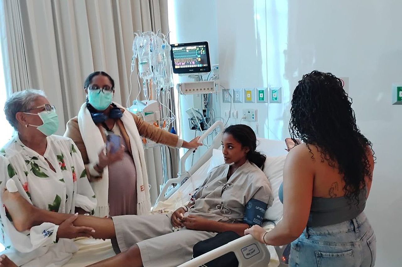 Henry recovers in the hopsital.Credit: Courtesy of Gabrielle Henry