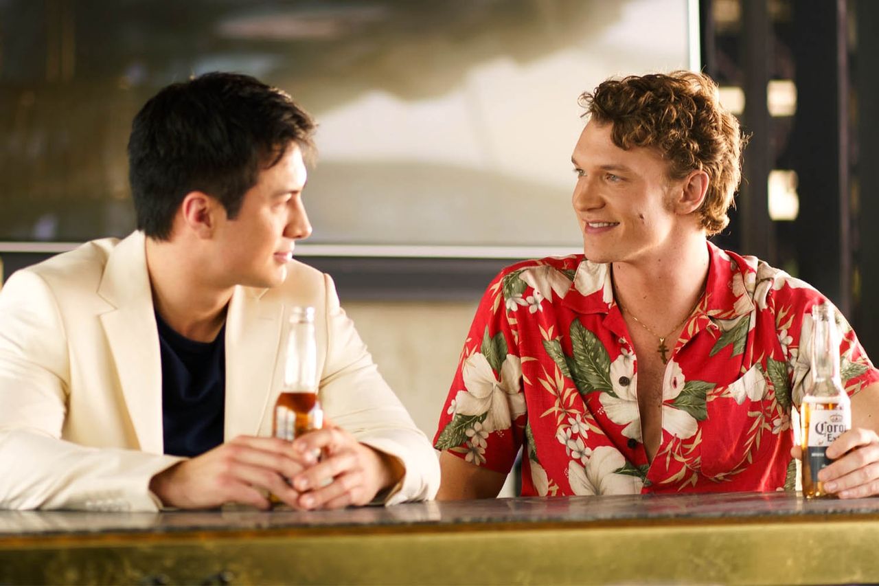 Hudson Williams as Shane Hollander and Connor Storrie as Ilya Rozanov in Heated Rivalry.Credit: Sabrina Lantos/HBO Max