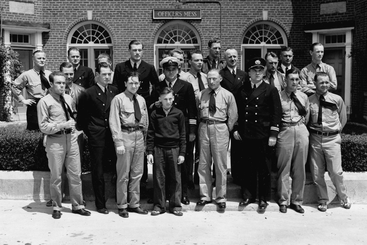 The surviving crew members of the Hindenburg disaster photographed on May 7, 1937.Credit: AP Photo