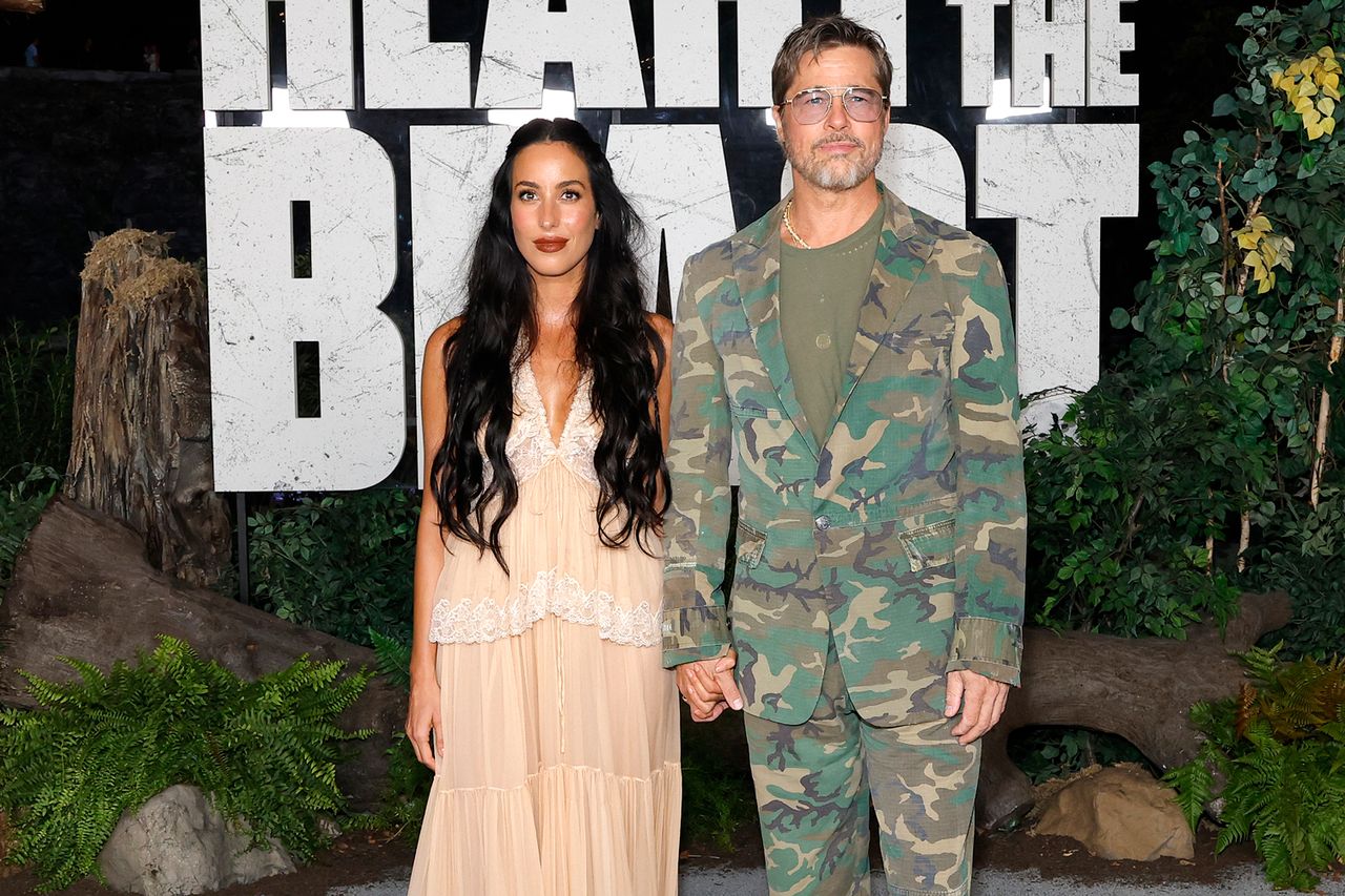Ines de Ramon and Brad Pitt at the “Heart Of The Beast” Global Premiere at FirstBank Amphitheater on September 16, 2026, in Franklin, Tennessee.Credit: Jason Kempin/Getty