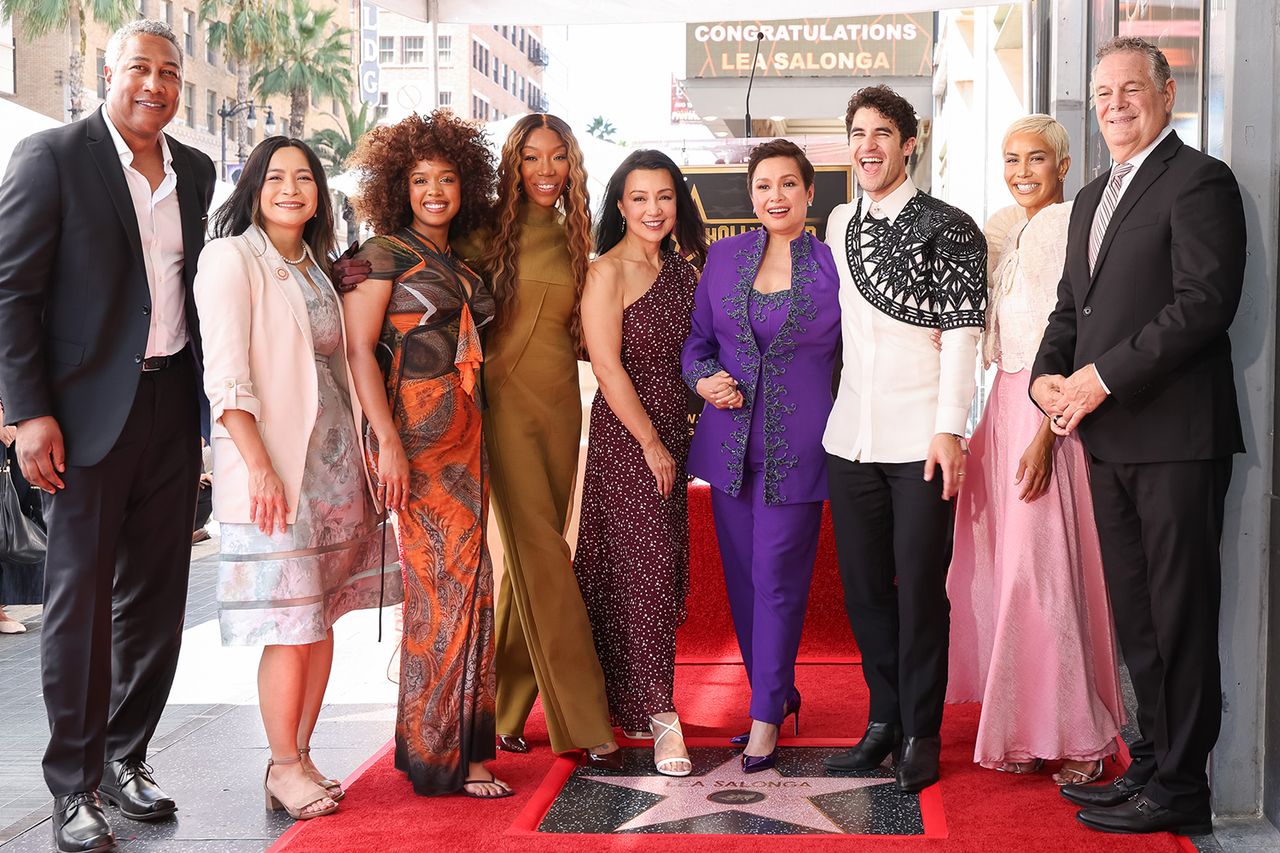 Ron Frierson, H.E.R., Brandy Norwood, Ming-Na Wen, Lea Salonga, Darren Criss, Sibley Scoles and Jerry Neuman honoring Lea SolangaCredit: JC Olivera/Variety via Getty