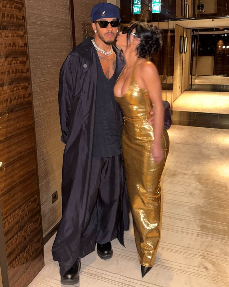 Lewis Hamilton and Kim KardashianCredit: Lewis Hamilton/Instagram