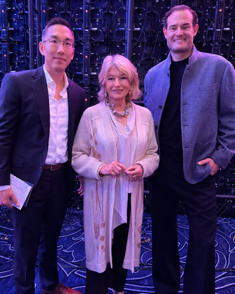 Yih-Han Ma, and Brian Kelly took the main stage at Blueprint to talk about the future of homeownership, why expertise still matters, and how Hint is bringing trusted guidance to homeowners Credit: Martha Stewart/Instagram