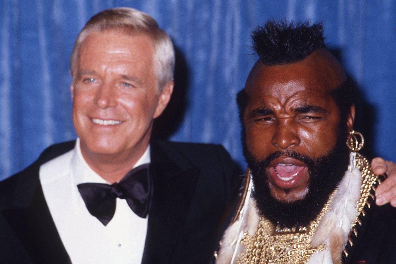 George Peppard and Mr. T at the Primetime Emmys in 1983Credit: Joan Adlen/Getty