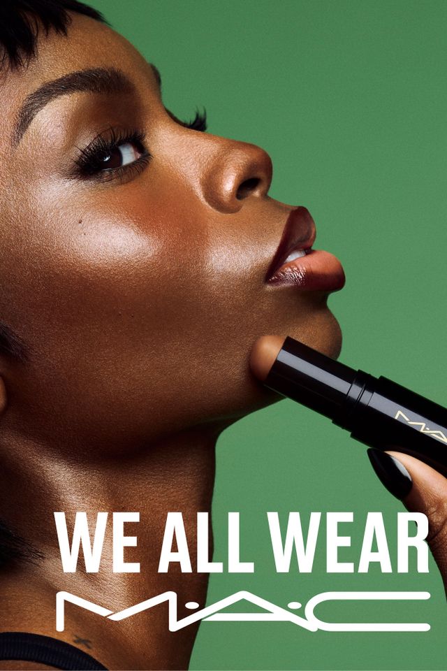 Olandria Carthen posing with the MAC Cosmetics Studio Radiance Skin Tint StickCredit: MAC Cosmetics