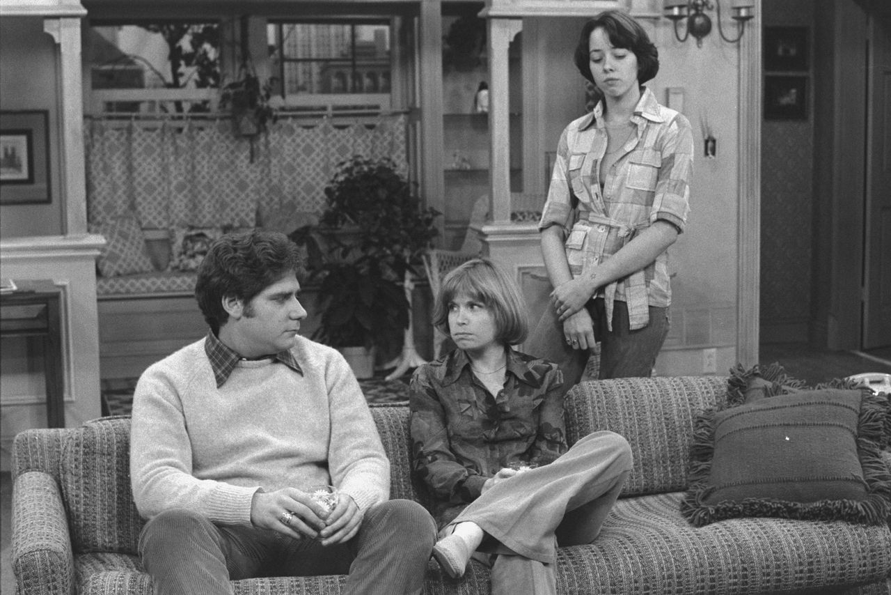 Richard Masur, Bonnie Franklin and Mackenzie Phillips in ‘One Day At A Time.’Credit: CBS via Getty