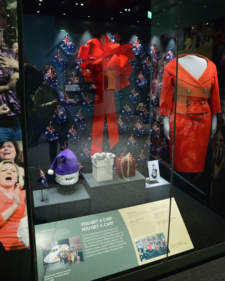 One of the bows from Oprah’s 2004 care giveaway at the National Museum Of African American History & CultureCredit: Shannon Finney/Getty
