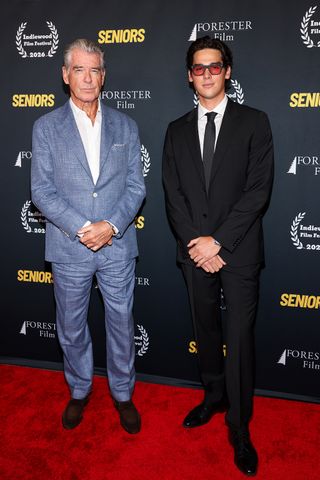Pierce Brosnan and Paris Brosnan.Credit: Victoria Sirakova/Getty