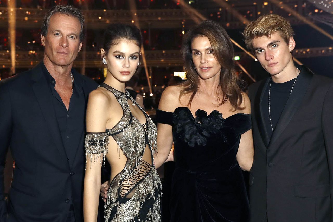Rande Gerber, Kaia Gerber, Cindy Crawford and Presley Gerber attend The Fashion Awards 2018 In Partnership With Swarovski at Royal Albert Hall on December 10, 2018 in London, England. Rande Gerber, Kaia Gerber, Cindy Crawford and Presley Gerber in 2018Credit: John Phillips/BFC/Getty