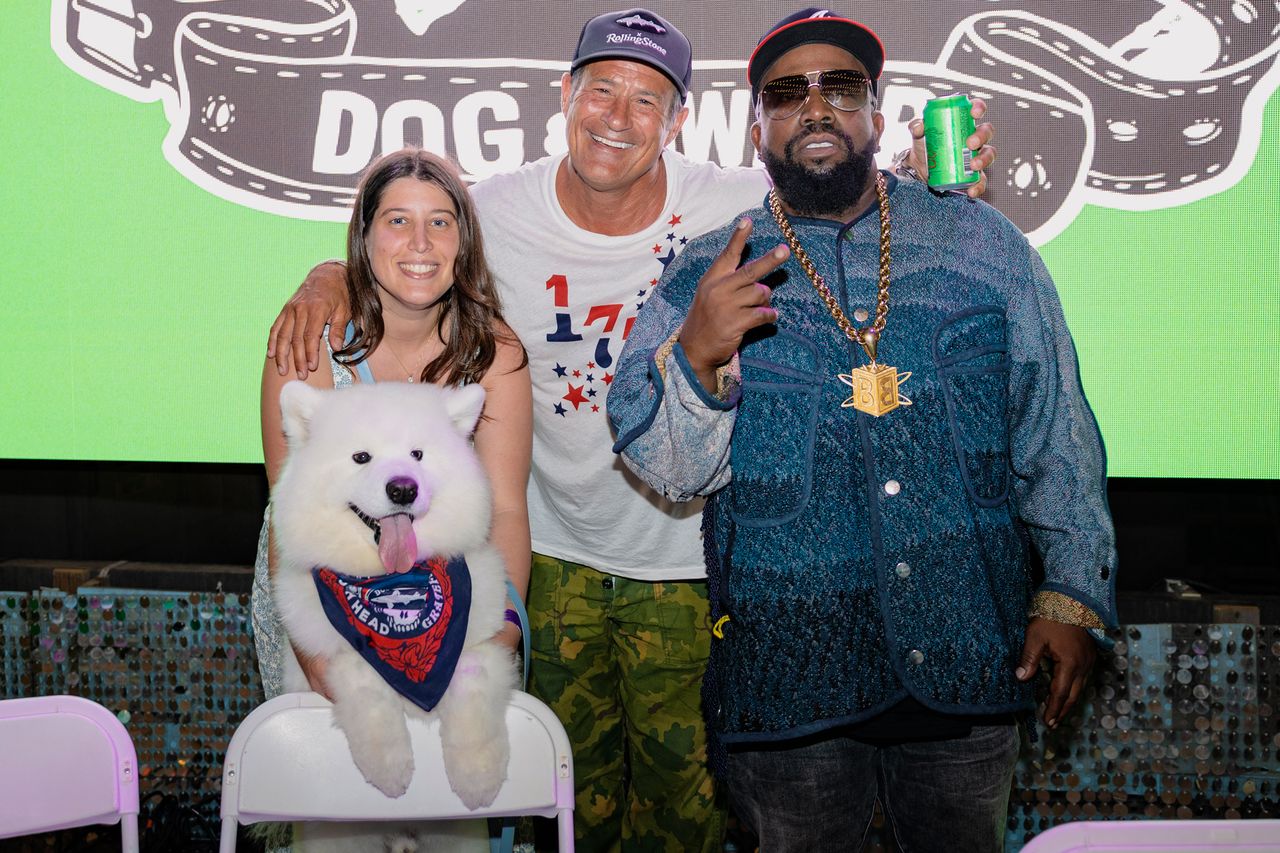 Sam Calagione, Little Bear Lumi and Big BoiCredit: Style Shutter