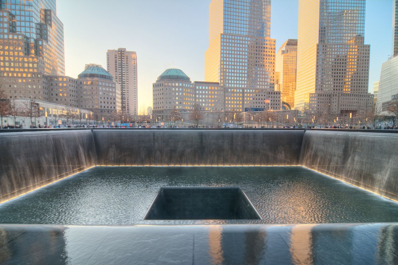 The September 11 memorial in lower ManhattanCredit: Getty