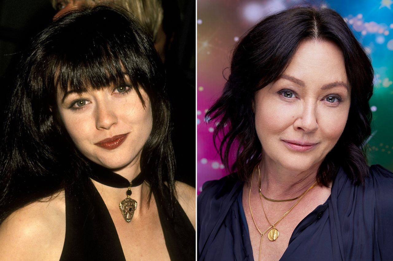 From left: Shannen Doherty attends the grand opening of Club Shelter in Pasadena, Calif., on Dec. 4, 1992; Shannen Doherty visits ‘The Kelly Clarkson Show’ on Oct. 7, 2021Credit: Ron Galella/WireImage; Weiss Eubanks/NBCUniversal via Getty