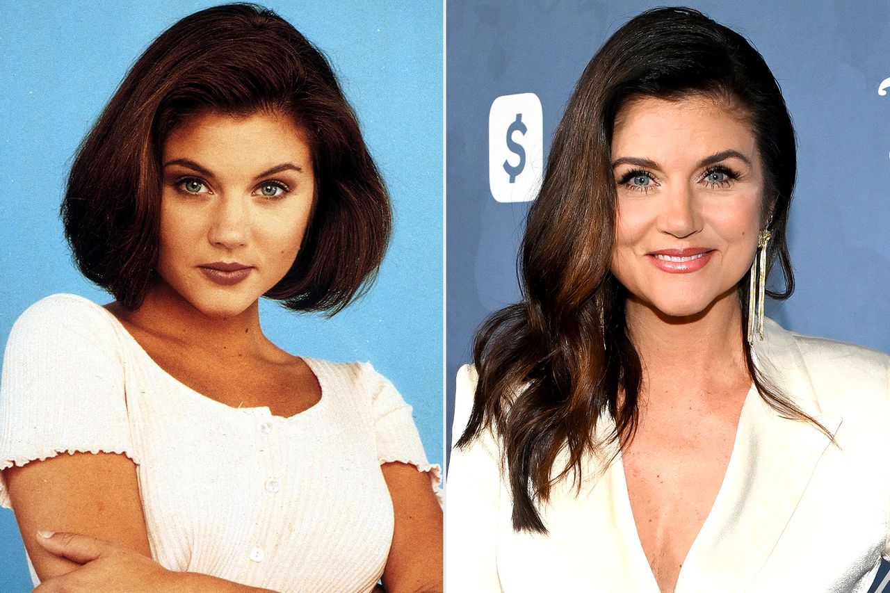 From left: Tiffani Amber Thiessen as Valerie Malone on ‘Beverly Hills, 90210’; Tiffani Thiessen attends the ‘Variety’ Power of Young Hollywood event at the Four Seasons Hotel Los Angeles at Beverly Hills in L.A. on Aug. 5, 2026Credit: Globe Photos/ZUMA Press Wire/Shutterstock; Michael Buckner/Variety via Getty