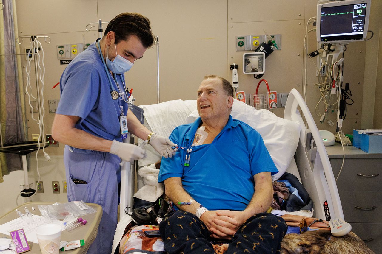 Surgeons from Massachusetts General Hospital successfully transplanted a genetically-edited pig kidney into 66-year-old Tim AndrewsCredit: Kate Flock/Massachusetts General Hospital
