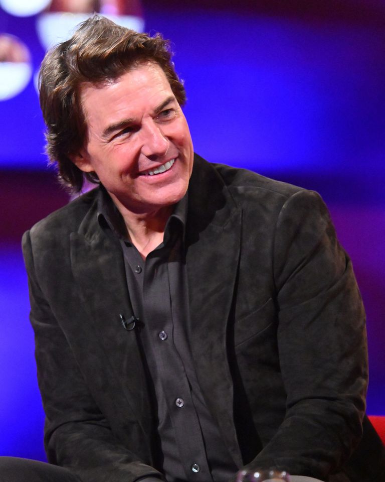 Tom Cruise smiling during his appearance on a talk show Tom Cruise on the Graham Norton ShowCredit: PA via Alamy