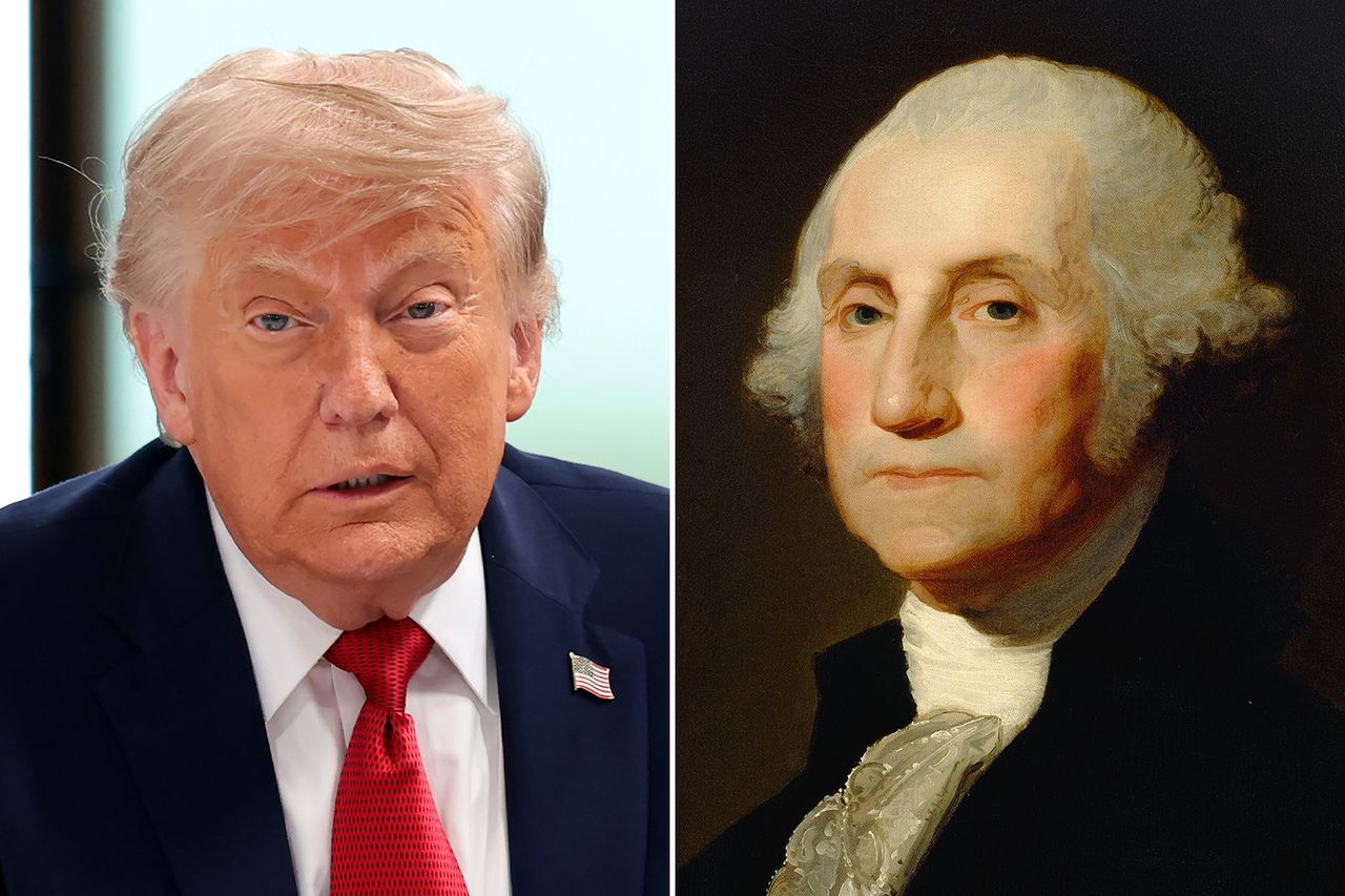 Donald Trump; George WashingtonCredit: Anna Moneymaker; Heritage Images via Getty