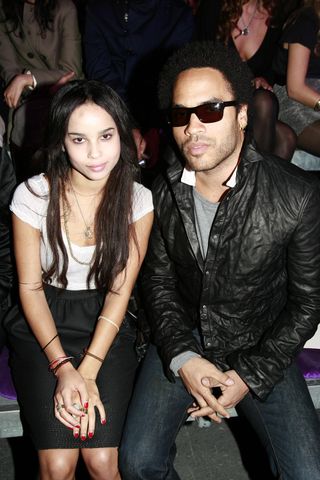 Zoë and Lenny KravitzCredit: Michel Dufour/WireImage