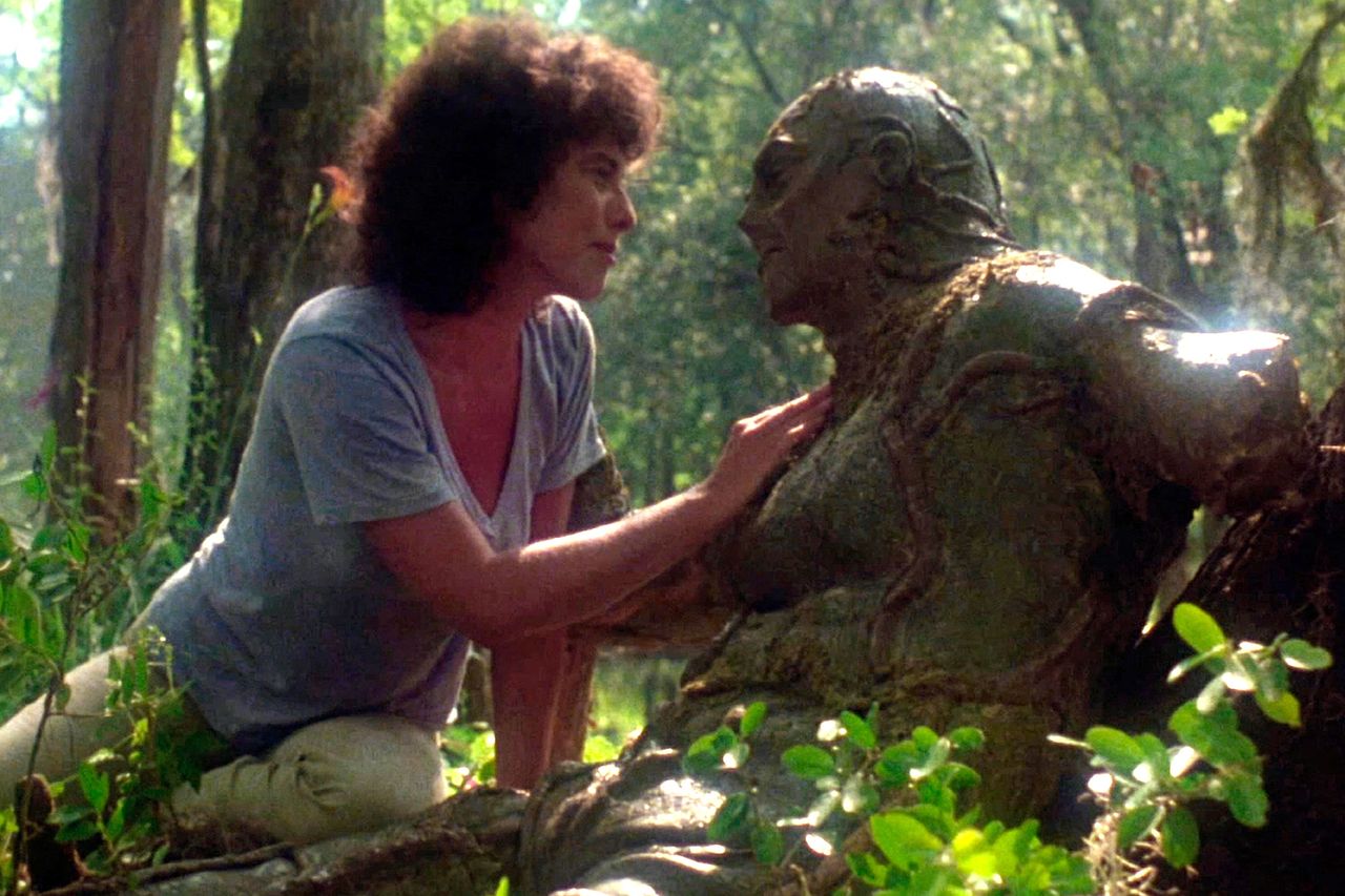 Adrienne Barbeau, left, in Swamp ThingCredit: Alamy