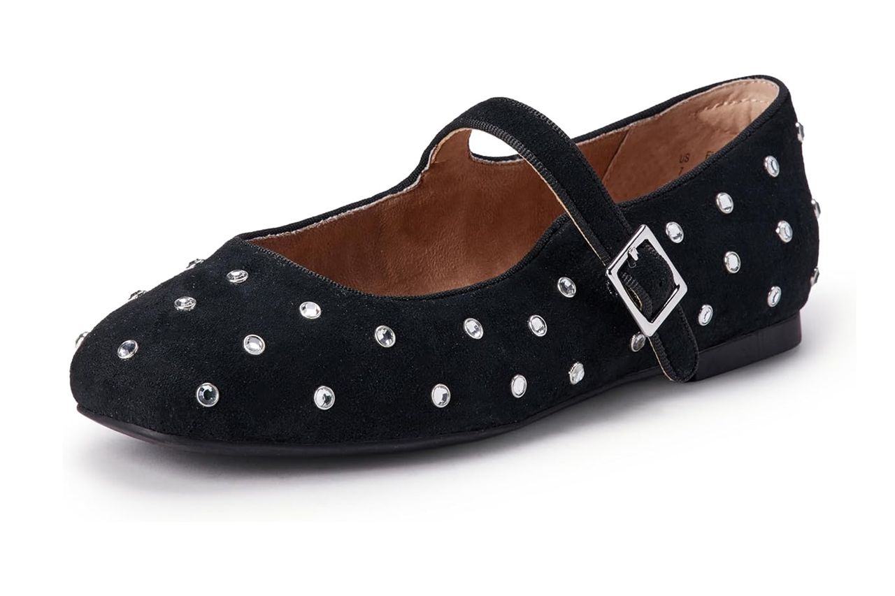 Amazon Essentials Square-Toe Mary Jane Ballet Flat Credit: Amazon