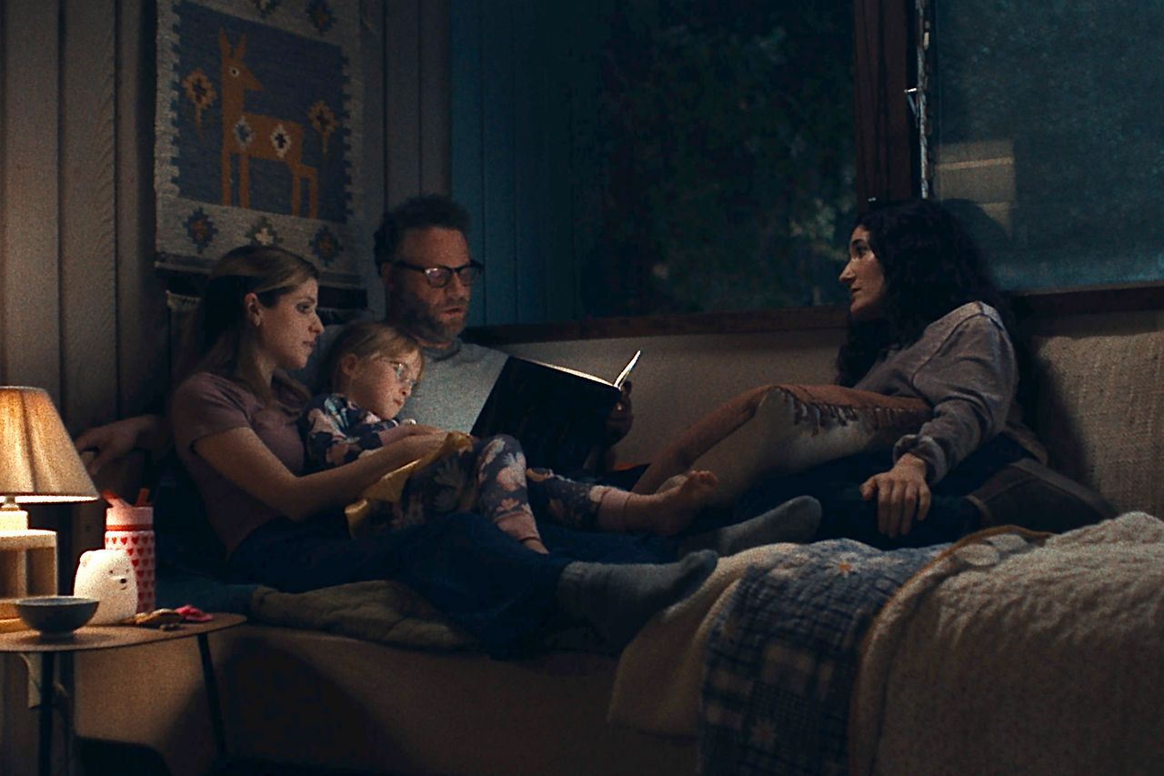 Anna Kendrick, Seth Rogen and Kate Berlant in BabiesCredit: Courtesy of TIFF
